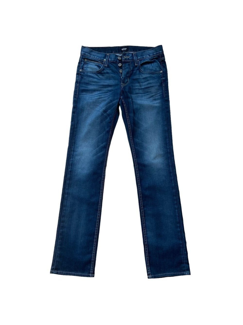 Hudson Byron 5pockets straight men jeans 30 blue button fly style cut 11756